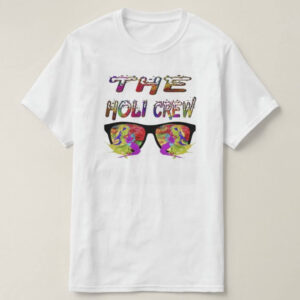 Graphic Printed T-Shirt for Happy Holi Tshirt | Casual Half Sleeve Round Neck T-Shirt