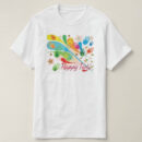 Graphic Printed T-Shirt for Happy Holi Tshirt Kids Casual Half Round Neck T-Shirt
