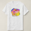 Graphic Printed T-Shirt for Happy Holi Tshirt | Casual Half Sleeve Round Neck T-Shirt