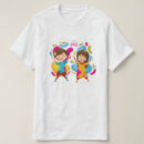 Graphic Printed T-Shirt for Happy Holi Tshirt Kids Casual Half Round Neck T-Shirt