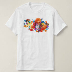 Graphic Printed T-Shirt for Happy Holi Tshirt | Casual Half Sleeve Round Neck T-Shirt