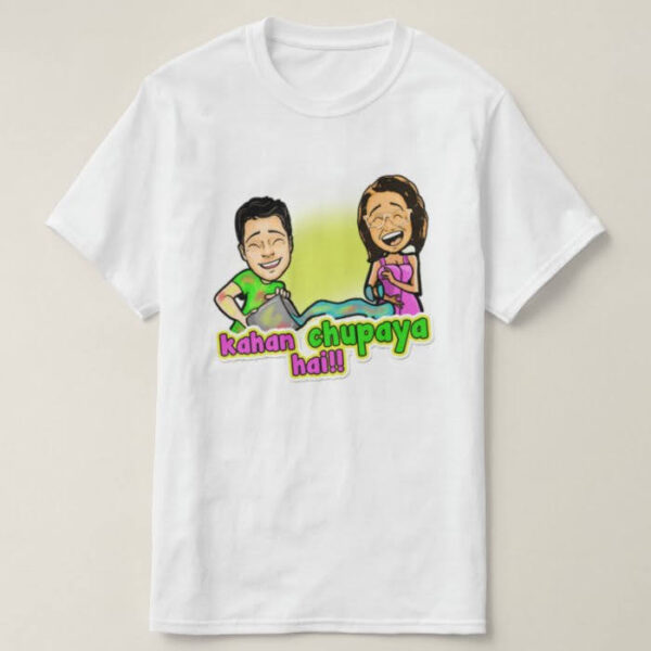 Graphic Printed T-Shirt for Happy Holi Tshirt | Casual Half Sleeve Round Neck T-Shirt