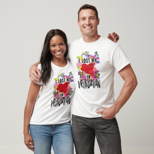 Graphic Printed T-Shirt for Happy Holi Tshirt | Casual Half Sleeve Round Neck T-Shirt - Image 3