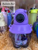 1000 ml School Water Bottles for Children’s Everyday Use BPA free Tritan Material with Silicone Straw with Push Button Water Purple