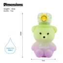 Push Button Open Kids Water Bottle with Straw, Sipper Bottle for Kids with Adjustable Strap and Stickers, 800ml, (Pack of 1, Green)