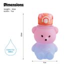 Push Button Open Kids Water Bottle with Straw, Sipper Bottle for Kids with Adjustable Strap and Stickers, 800ml, (Pack of 1, Pink)