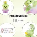 Push Button Open Kids Water Bottle with Straw, Sipper Bottle for Kids with Adjustable Strap and Stickers, 800ml, (Pack of 1, Green)