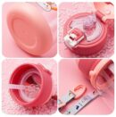 Deer Horn Shape Water Bottle with Cartoon Character for Kids 600 ML capacity, the bottle provides ample hydration for kids  - Pink