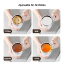 Stirring Coffee Mug | Stainless Steel Mug for Milk | Travel Mixing Cup | Suitable for Coffee/Milk / Hot Chocolat |Battery Operated