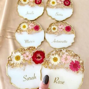 Resin Name Coasters